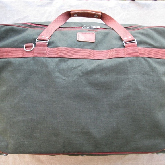 Andiamo Large Soft Collapsible Carry On Luggage Suitcase Bag Green 25" x 17" - Picture 12 of 12